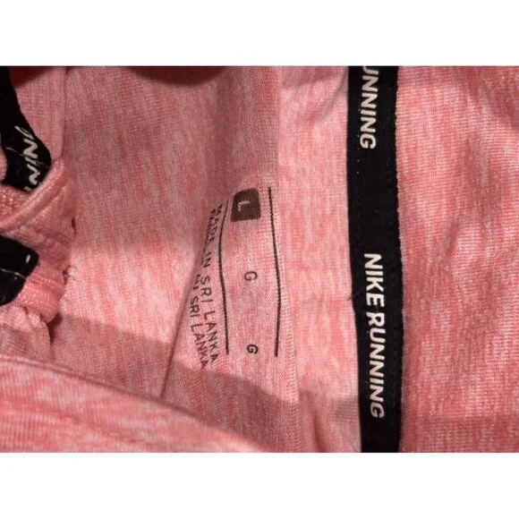 Nike Dri Fit Running 1/4 Zip Pullover Womens Large Pink - Picture 4 of 5